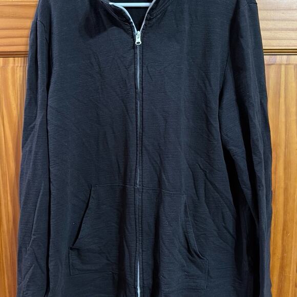 Talbots Sweaters - T by Talbots black basic cardigan zip up size XL